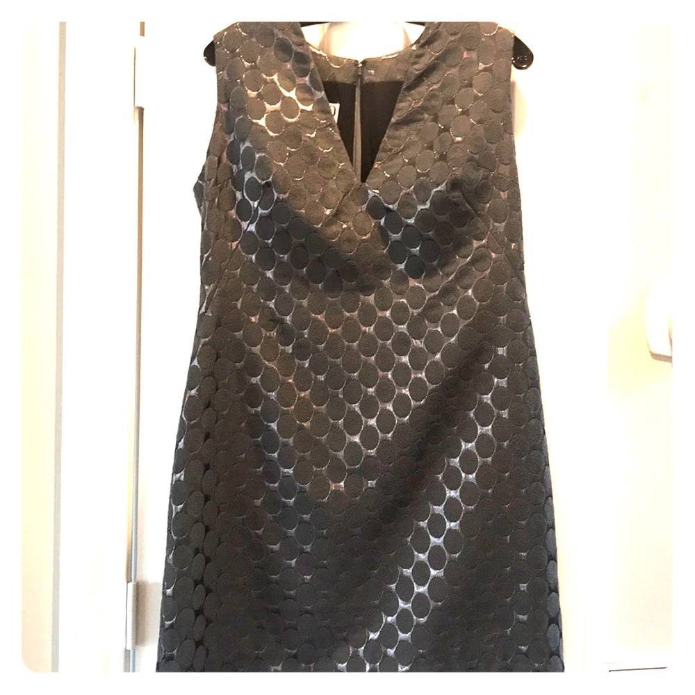 Chloe Dao sleeveless metallic jacquard shift